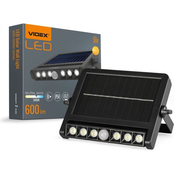 Прожектор Videx IP54 600Lm 5000K Сенсорний Фото