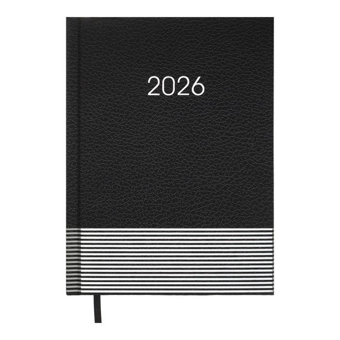 Еженедельник Buromax датированный 2026 PARALLEL A5 черный Фото