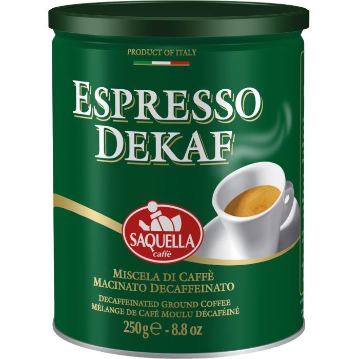 Кофе SAQUELLA Espresso Dekaf молотый 250 г Фото