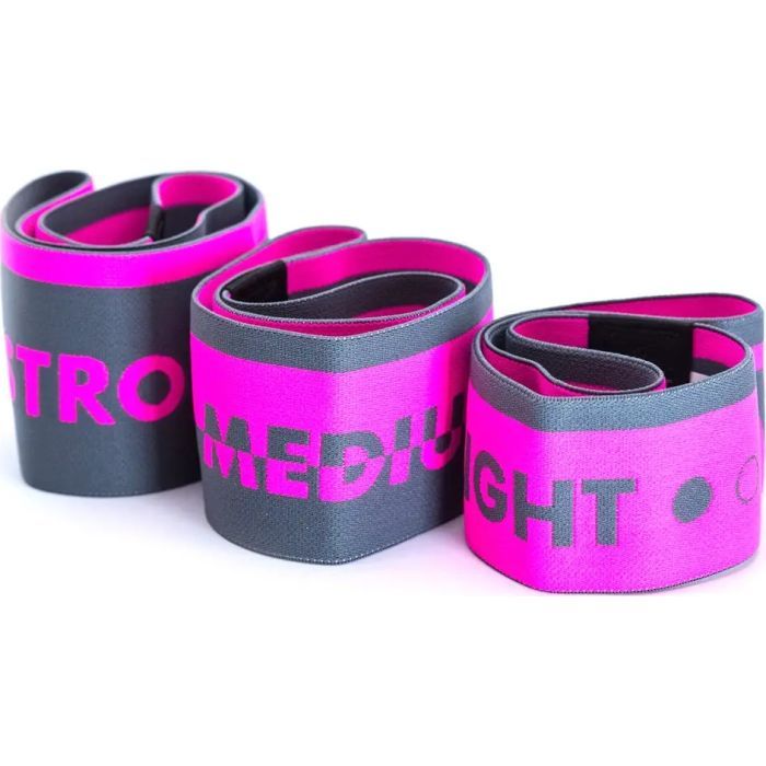 Эспандер MadMax MFA-305 Hiploop Grey/Pink набір 3 шт Фото