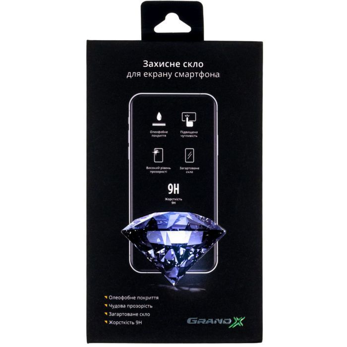 Стекло защитное Grand-X Apple iPhone 15 Plus 9D black Фото