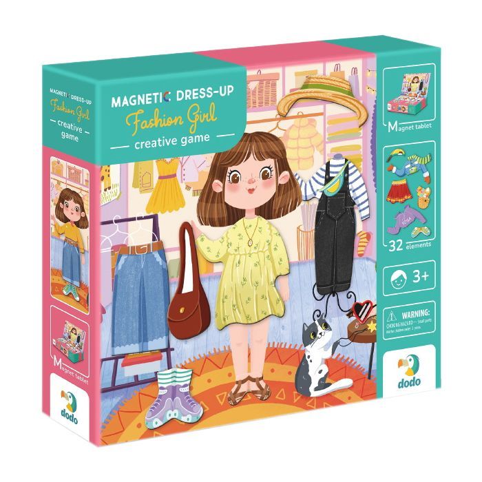Обучающий набор DoDo Магнітна гра Одягалка Модниця Фото
