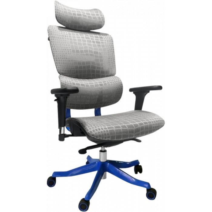 Офисное кресло GT Racer X-626 Gray/Blue Фото