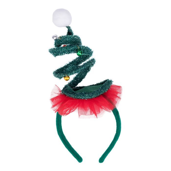 Детский обруч для волос Novogod`ko Мерцающая елка, LED Фото