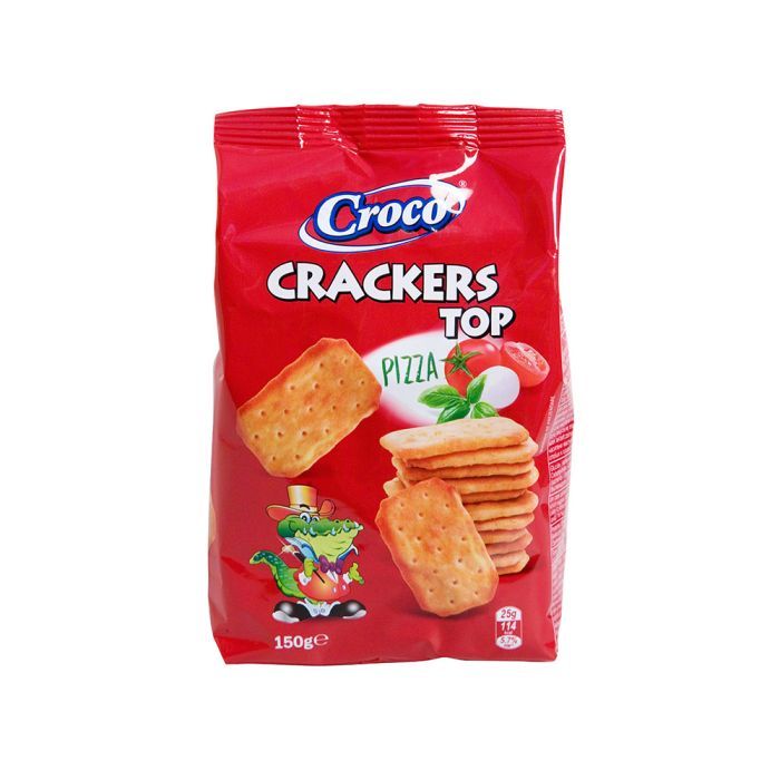 Печенье Croco Crackers Top со вкусом пиццы 150 г Фото