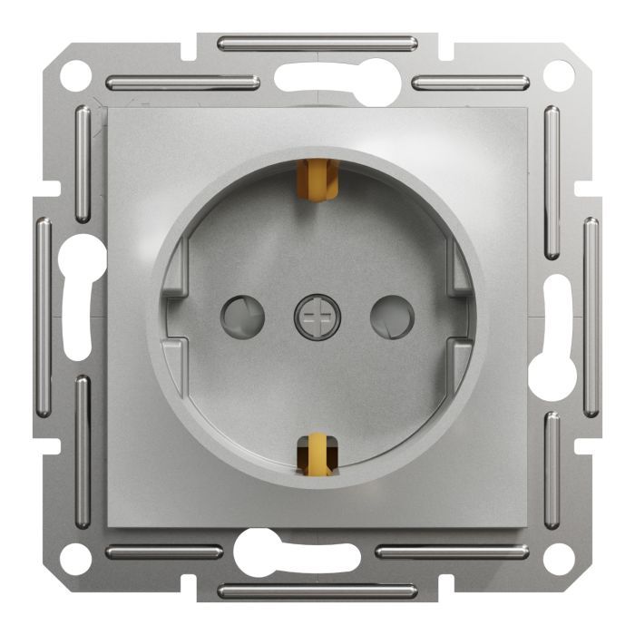 Розетка Schneider Electric ASFORA зі штор. алюміній Фото