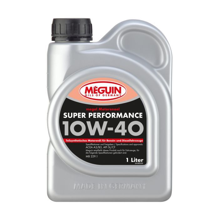 Моторное масло Meguin SUPER PERFORMANCE SAE 10W-40 1л Фото