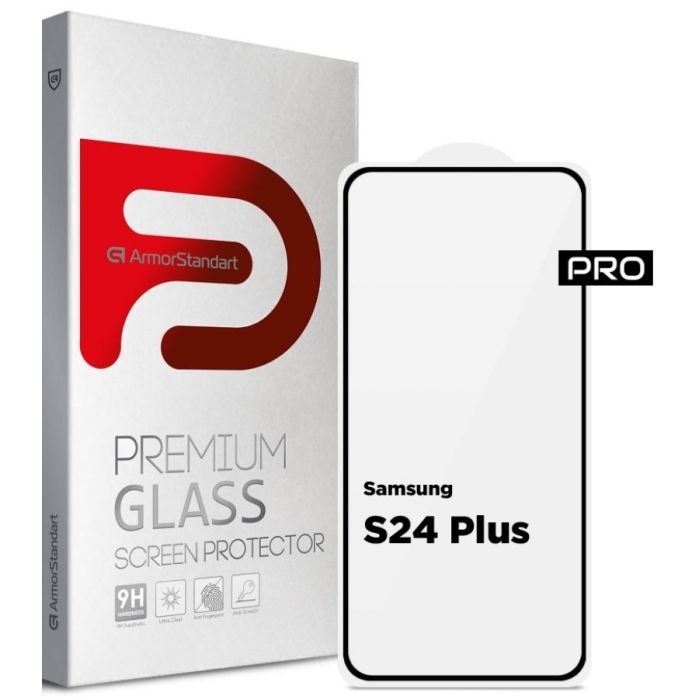 Стекло защитное Armorstandart Pro Samsung S24 Plus Black Фото