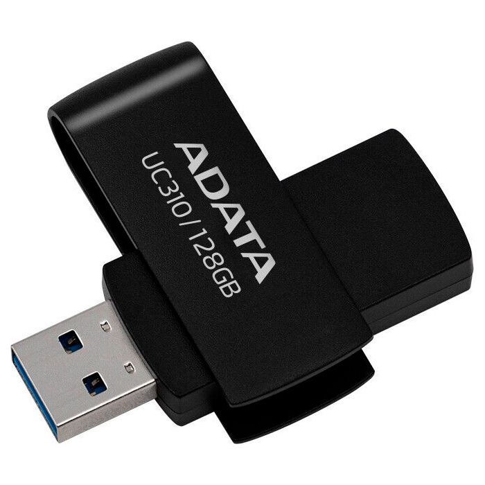 USB флеш накопитель ADATA 128GB UC310 USB 3.2 Black Фото