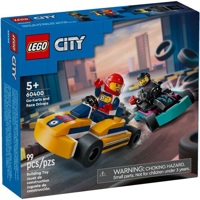 Конструктор LEGO City Картинг и гонщики 99 деталей Фото