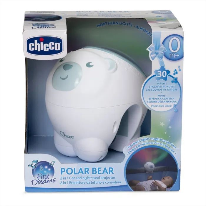 Ночник Chicco проектор First Dreams Полярне ведмежа Блакитний Фото 5
