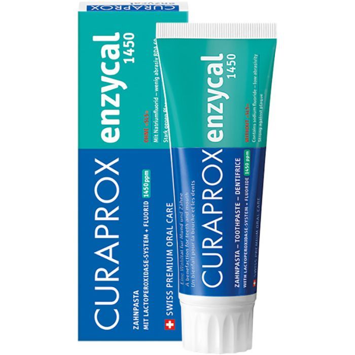 Зубная паста Curaprox Enzycal 1450 Ферментна З підвищеним вмістом фтору Фото 1