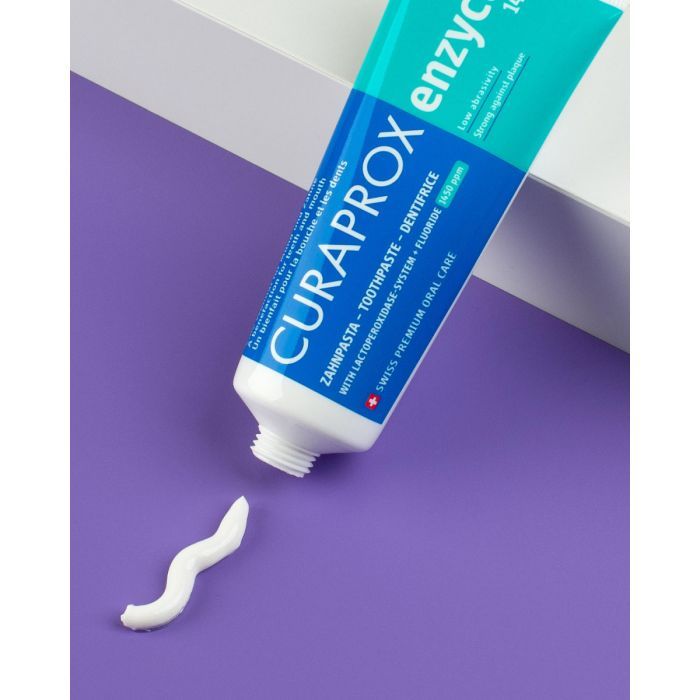 Зубная паста Curaprox Enzycal 1450 Ферментна З підвищеним вмістом фтору Фото 3