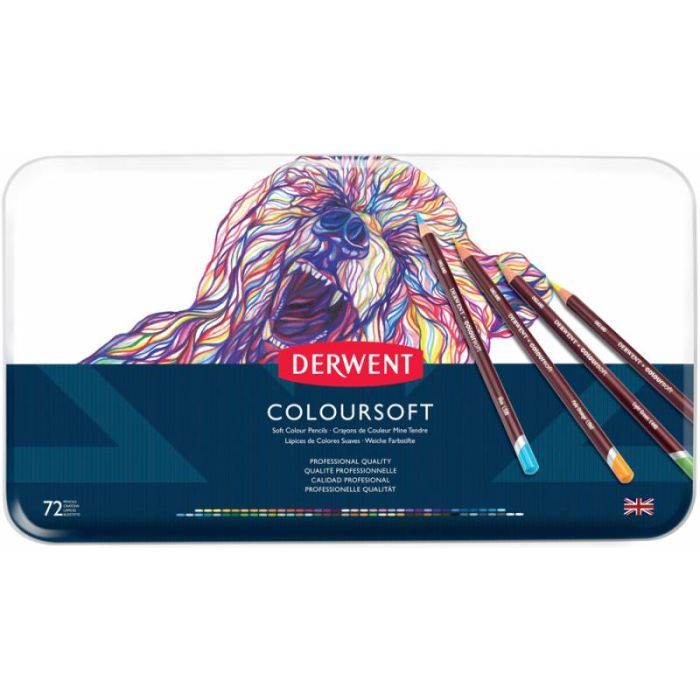 Карандаши цветные Derwent Coloursoft, 72 цветов Фото