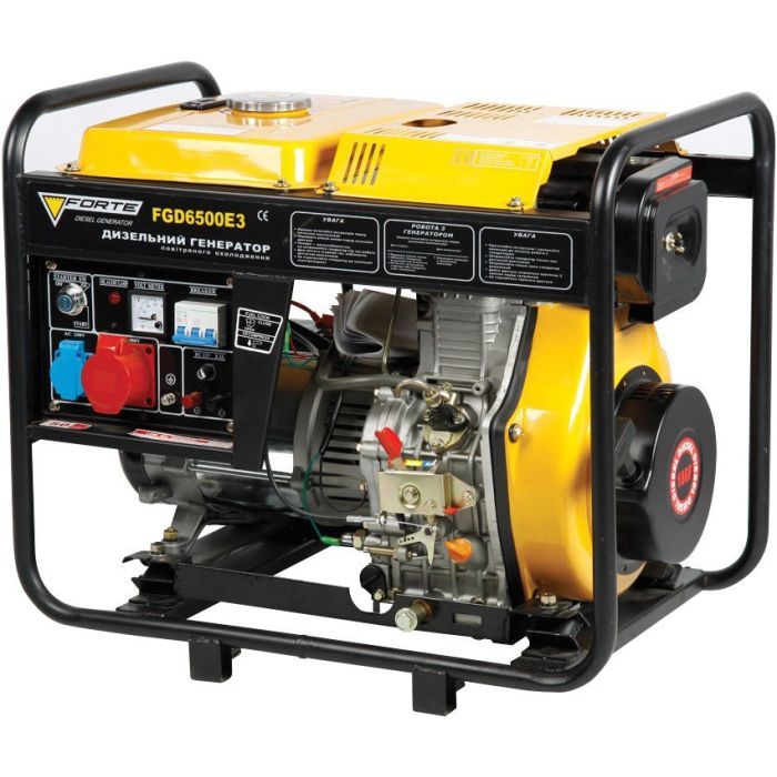 Генератор Forte дизельный FGD6500E3 5.5kW, 3 фазы Фото