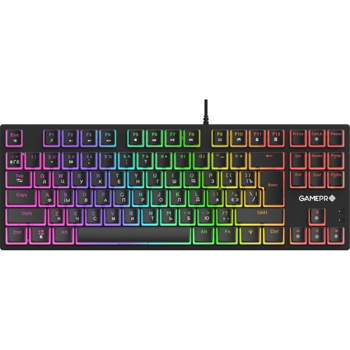 Клавиатура GamePro MK80R Red Switch RGB USB Black Фото
