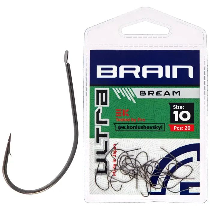 Крючок Brain Ultra Bream 10 (20шт/уп) Фото