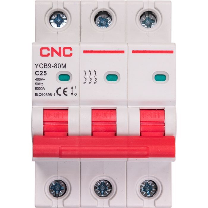Автоматический выключатель CNC YCB9-80M 3P C25 6ka Фото