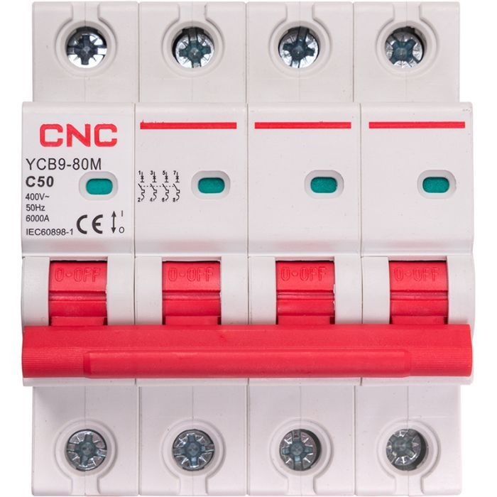 Автоматический выключатель CNC YCB9-80M 4P C50 6ka Фото