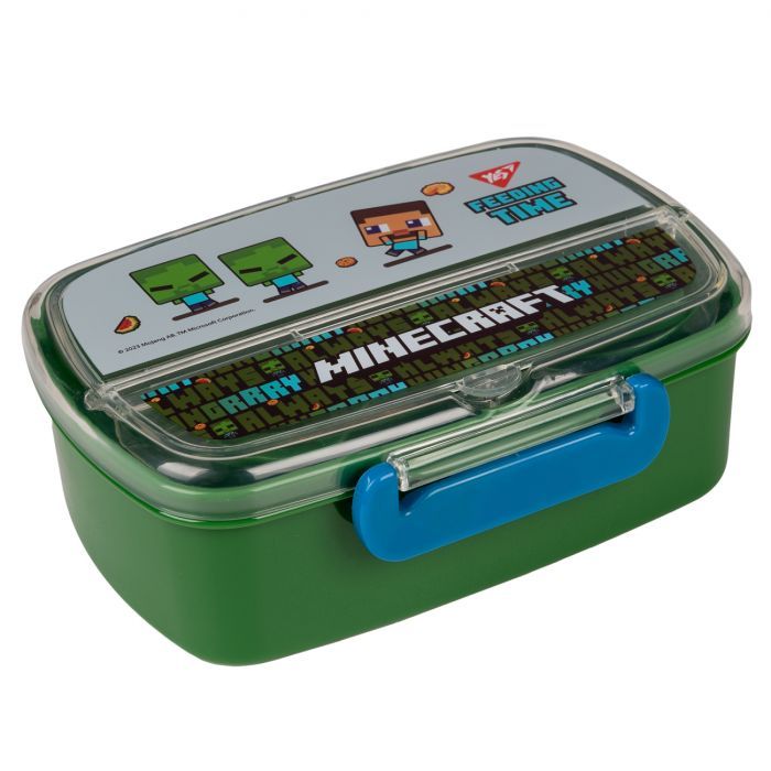 Ланч-бокс детский Yes Minecraft 750 мл с принадлежностями Фото