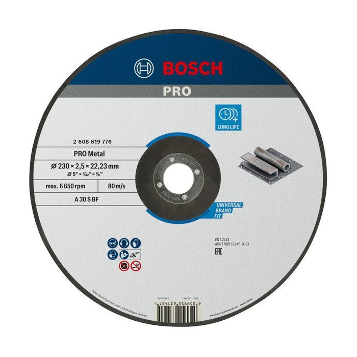 Круг отрезной Bosch Standard, 230х22.23мм, по металу Фото