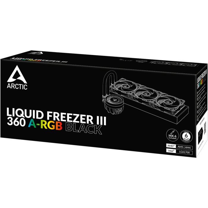 Система жидкостного охлаждения Arctic Liquid Freezer III - 360 A-RGB Black Фото 10