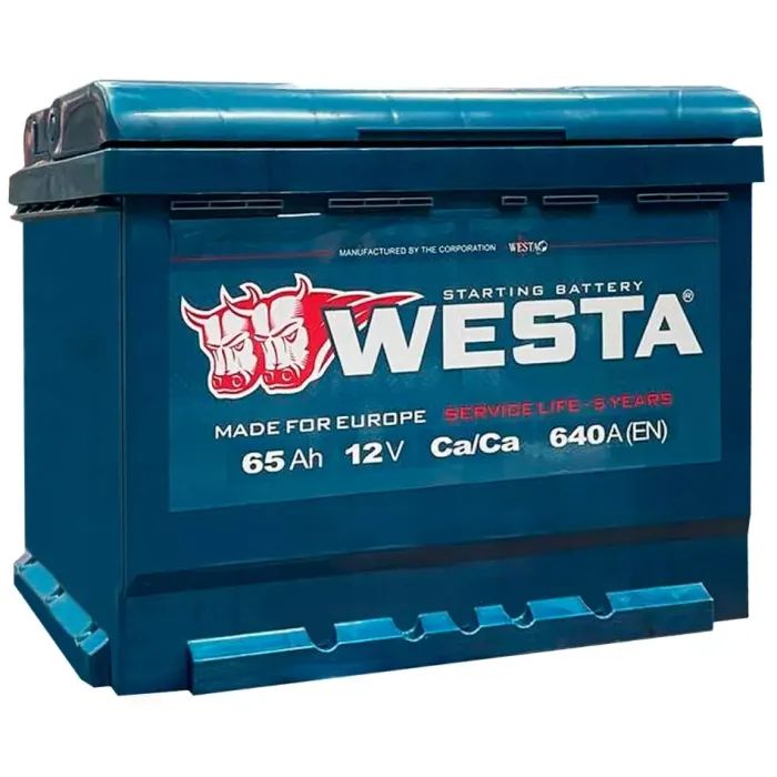 Аккумулятор автомобильный Westa 6CT-65 А (1) Фото