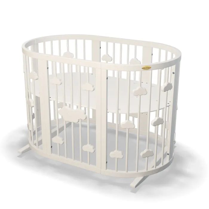 Кроватка Ingvart трансформер Smart Bed Round (72х72, 72х120, 72х168 Фото