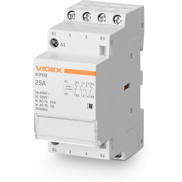 Контактор Videx 4п 25А 2НВ 2НЗ VF-RS-MC2O2C-25 RESIST Фото