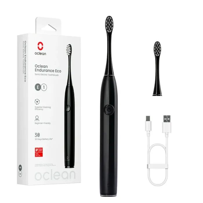 Электрическая зубная щетка Oclean Endurance Eco Electric Toothbrush Black Фото