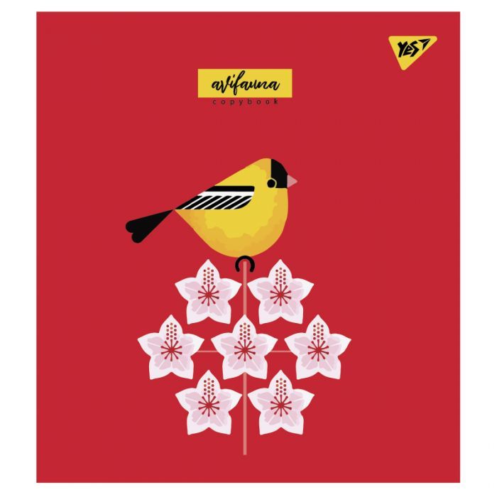 Тетрадь Yes А5 Avifauna 24 аркуша лінія Фото