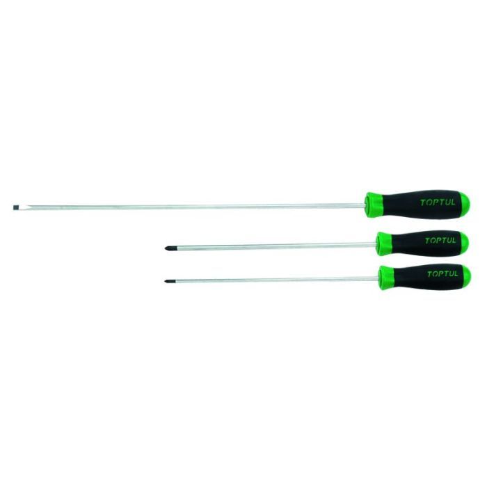 Набор отверток Toptul 3шт. PH1x250, PH2x250, SL5,5x400 Фото
