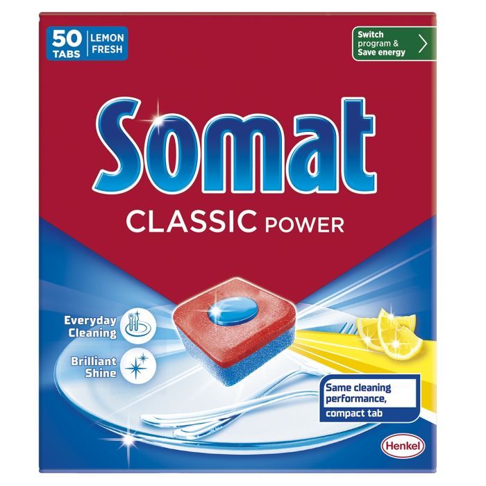 Таблетки для посудомоечных машин Somat Classic Power 50 шт. Фото