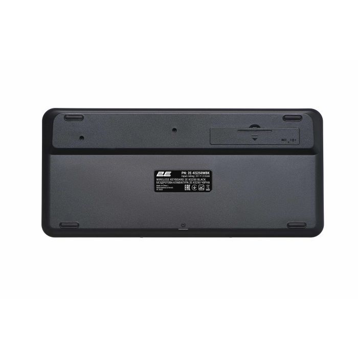 Клавиатура 2E KS250 Wireless USB/Bluetooth UA Black Фото 1