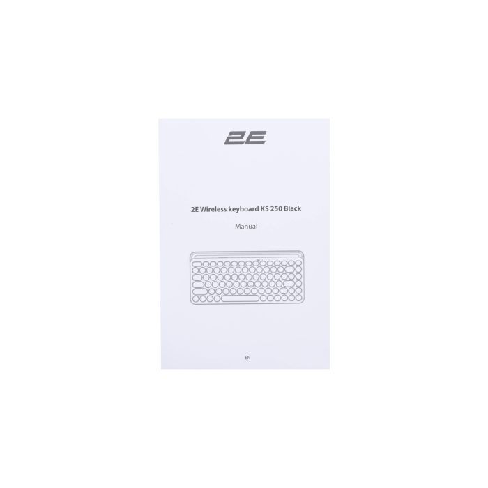 Клавиатура 2E KS250 Wireless USB/Bluetooth UA Black Фото 3