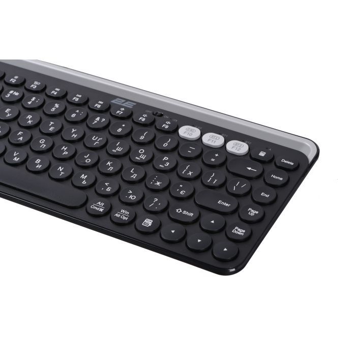 Клавиатура 2E KS250 Wireless USB/Bluetooth UA Black Фото 7