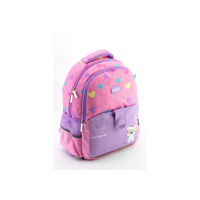 Рюкзак школьный Maxi 15" Рожевий з бузковим Фото