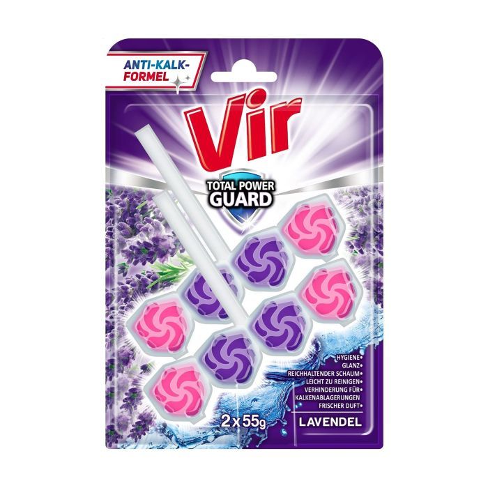 Туалетный блок Vir Total Power Guard Лаванда 2x55 г Фото