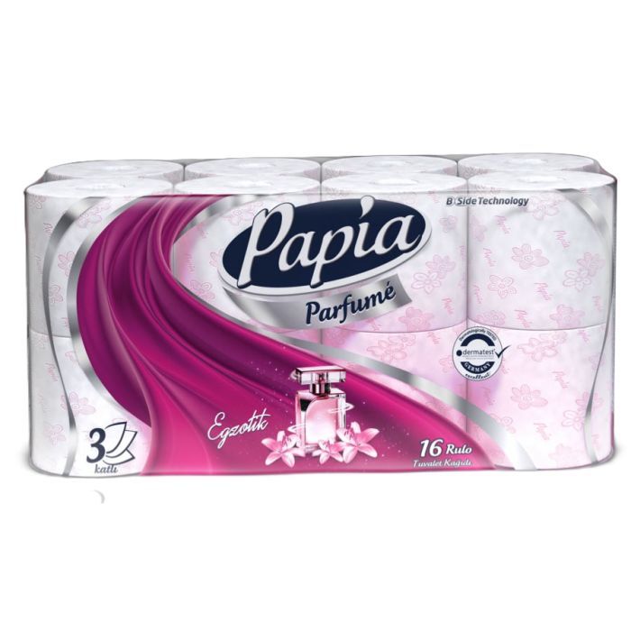 Туалетная бумага Papia Parfume 3 шари 16 рулонів Фото
