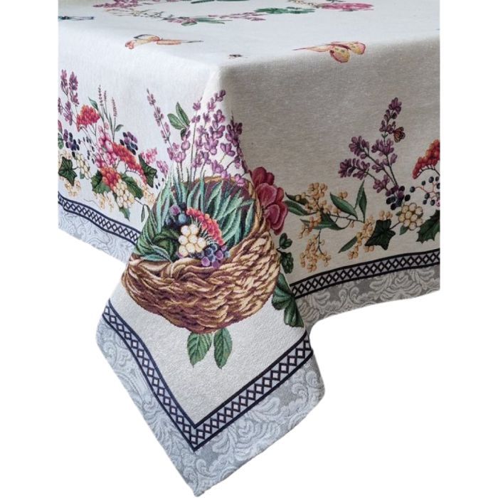 Скатерть Прованс Лавандовое поле 130х140 Фото