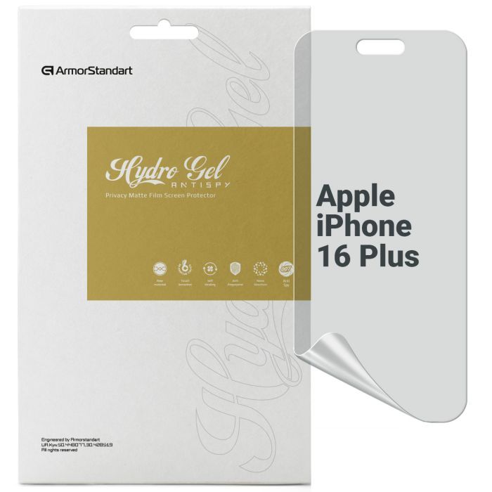 Пленка защитная Armorstandart Anti-spy Apple iPhone 16 Plus Фото