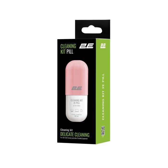 Спрей для очистки 2E PILL 140ml for office equipment +Microfibre 20 cm, Фото 3