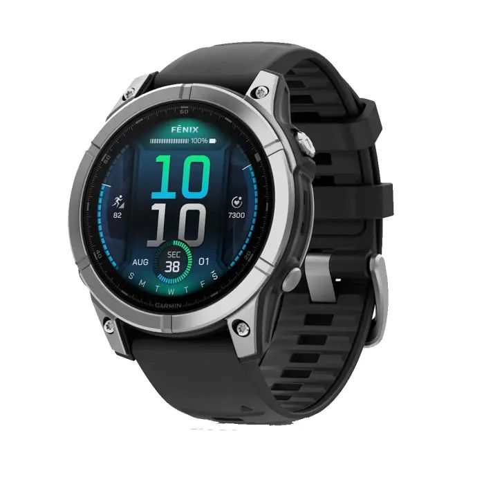 Смарт-часы Garmin fenix E, 47mm, Stainless Steel/Black, GPS Фото