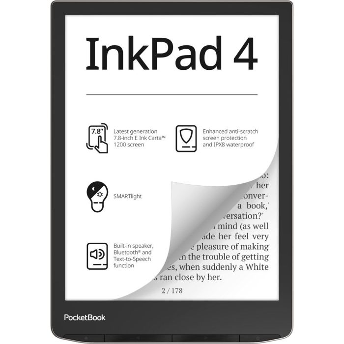 Электронная книга Pocketbook 743G InkPad 4, Stardust Silver Фото