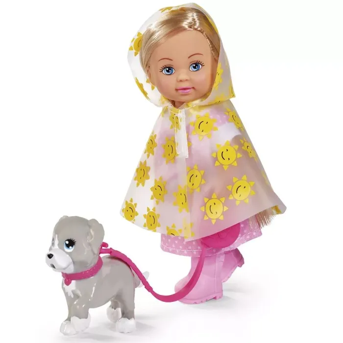 Кукла Simba Эви Прогулка под дождем с собачкой, аксессуарами Фото