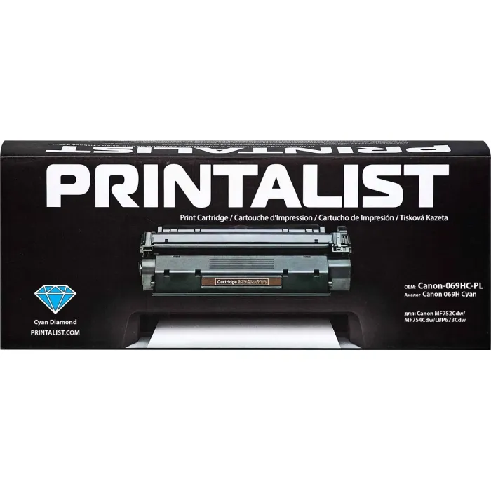 Картридж Printalist Canon 069H Cyan 5500 ст. Фото
