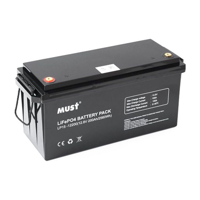 Батарея LiFePo4 Must 12.8V - 200Ah Фото