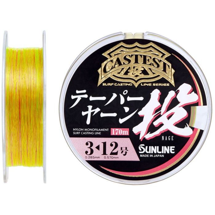 Леска Sunline Castest Tapered 170m конусна 0.235-0.570mm 4.0kg Фото