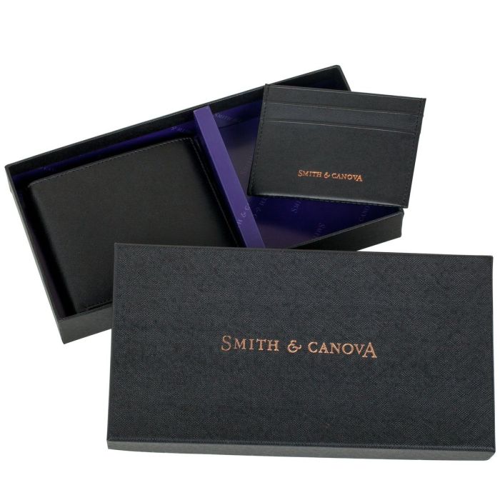 Кошелек Smith & Canova Набор с картхолдером 28652 Black Фото