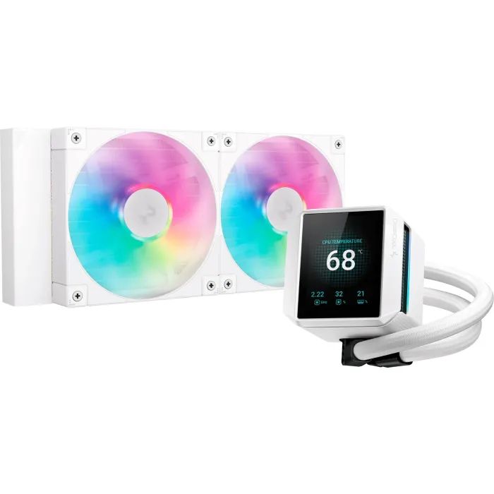 Система жидкостного охлаждения Deepcool Mystique 240 ARGB White Фото